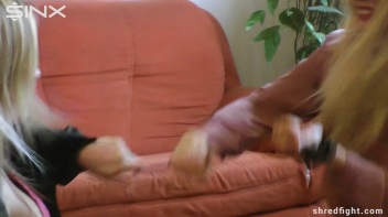 Hot Blondes' Clothes Ripping Catfight - Cam 1 Screencap 19 on www.sinx.com