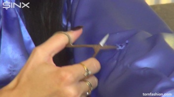 Ripped Blouse Exposes Her Massive Assets Screencap 8 on www.sinx.com