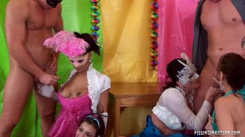 Masked Piss Party Madness Part 2 Screencap 62 on www.sinx.com