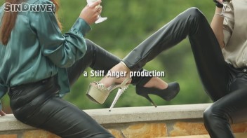 Gagged & Anal Gaping Leather Fiends Rip Shiny Clothes Like True Hos! Screencap 1 on www.sinx.com