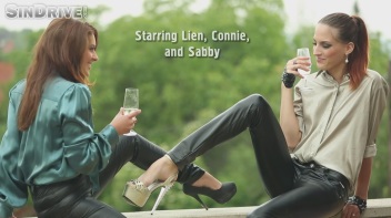 Gagged & Anal Gaping Leather Fiends Rip Shiny Clothes Like True Hos! Screencap 2 on www.sinx.com