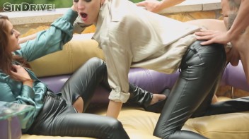 Gagged & Anal Gaping Leather Fiends Rip Shiny Clothes Like True Hos! Screencap 49 on www.sinx.com