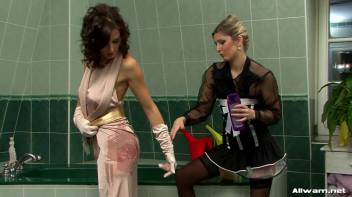 Cleaning Lady Makes a Mess Screencap 8 on www.sinx.com