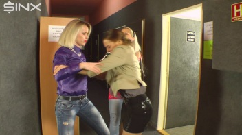 Colleagues Catfight And Rip Each Others Clothes Screencap 13 on www.sinx.com
