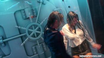 After Work Orgy Rampage Part 3 - Shower Cam Screencap 97 on www.sinx.com