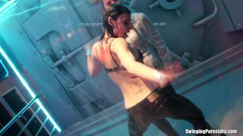 After Work Orgy Rampage Part 3 - Shower Cam Screencap 118 on www.sinx.com