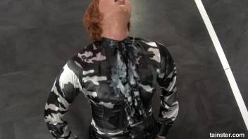 A Lady in Black gets white topping all over Screencap 78 on www.sinx.com