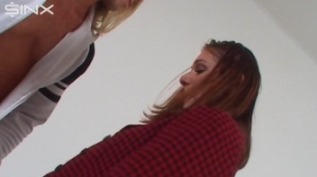 Clothed Girl Sucks Stud's Hard Cock Screencap 2 on www.sinx.com