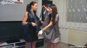 Lingerie Clad Cuties Heated Female Wrestling - Cam 2 Screencap 37 on www.sinx.com