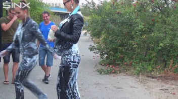 Bitchy Europeans Get Drenched In Milk Outside Screencap 14 on www.sinx.com