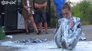 Bitchy Europeans Get Drenched In Milk Outside Screencap 45 on www.sinx.com