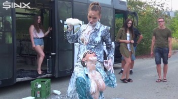 Bitchy Europeans Get Drenched In Milk Outside Screencap 54 on www.sinx.com