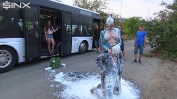 Bitchy Europeans Get Drenched In Milk Outside Screencap 62 on www.sinx.com