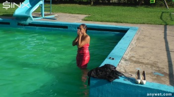 Waterpark Fun For Fully Clothed Brunette Babe Screencap 28 on www.sinx.com
