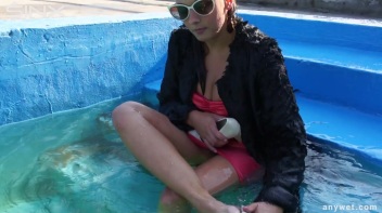 Waterpark Fun For Fully Clothed Brunette Babe Screencap 48 on www.sinx.com