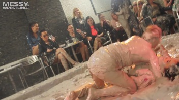 Muddy Wrestling: Raging Regina vs.The Cinnamon Buns Screencap 21 on www.sinx.com