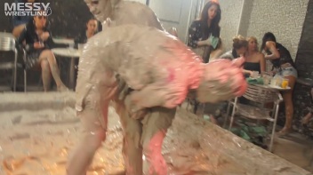 Muddy Wrestling: Raging Regina vs.The Cinnamon Buns Screencap 26 on www.sinx.com