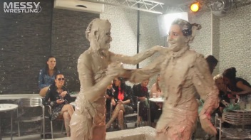 Muddy Wrestling: Raging Regina vs.The Cinnamon Buns Screencap 27 on www.sinx.com