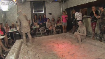 Muddy Wrestling: Raging Regina vs.The Cinnamon Buns Screencap 32 on www.sinx.com