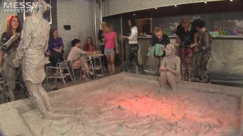 Muddy Wrestling: Raging Regina vs.The Cinnamon Buns Screencap 33 on www.sinx.com