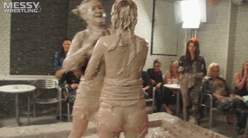 Muddy Wrestling: Raging Regina vs.The Cinnamon Buns Screencap 45 on www.sinx.com