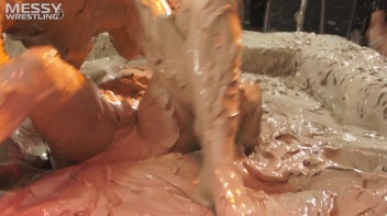 Muddy Wrestling: Raging Regina vs.The Cinnamon Buns Screencap 74 on www.sinx.com