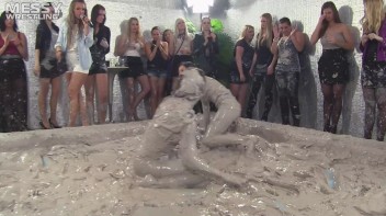 Muddy Wrestling: Miss Skinny Is Back In Messy Action! Hair Pullers Go Hard! Screencap 20 on www.sinx.com