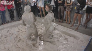 Muddy Wrestling: Miss Skinny Is Back In Messy Action! Hair Pullers Go Hard! Screencap 23 on www.sinx.com