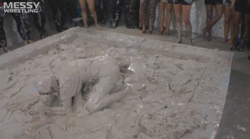 Muddy Wrestling: Miss Skinny Is Back In Messy Action! Hair Pullers Go Hard! Screencap 26 on www.sinx.com