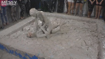 Muddy Wrestling: Miss Skinny Is Back In Messy Action! Hair Pullers Go Hard! Screencap 57 on www.sinx.com