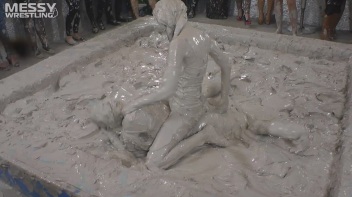 Muddy Wrestling: Miss Skinny Is Back In Messy Action! Hair Pullers Go Hard! Screencap 61 on www.sinx.com