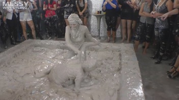 Muddy Wrestling: Miss Skinny Is Back In Messy Action! Hair Pullers Go Hard! Screencap 76 on www.sinx.com