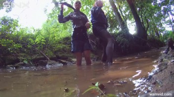 Clothed Babes Get Drenched And Catfight In Stream Screencap 51 on www.sinx.com