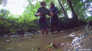 Clothed Babes Get Drenched And Catfight In Stream Screencap 56 on www.sinx.com