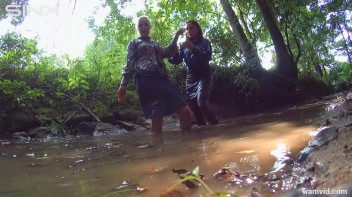 Clothed Babes Get Drenched And Catfight In Stream Screencap 60 on www.sinx.com