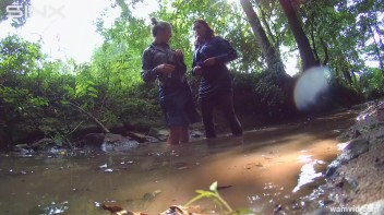 Clothed Babes Get Drenched And Catfight In Stream Screencap 62 on www.sinx.com