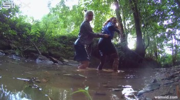 Clothed Babes Get Drenched And Catfight In Stream Screencap 71 on www.sinx.com