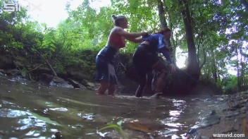 Clothed Babes Get Drenched And Catfight In Stream Screencap 73 on www.sinx.com