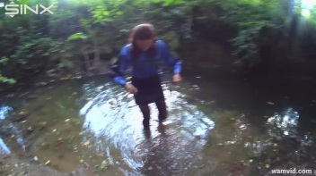 Clothed Babes Get Drenched And Catfight In Stream Screencap 12 on www.sinx.com