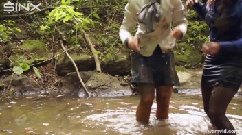 Clothed Babes Get Drenched And Catfight In Stream Screencap 28 on www.sinx.com