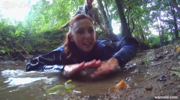 Clothed Babes Get Drenched And Catfight In Stream Screencap 31 on www.sinx.com