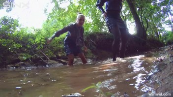 Clothed Babes Get Drenched And Catfight In Stream Screencap 42 on www.sinx.com