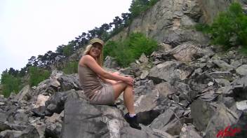 Leony Rock Climbing Your Rock Hard Dick Screencap 3 on www.sinx.com