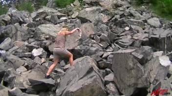 Leony Rock Climbing Your Rock Hard Dick Screencap 5 on www.sinx.com