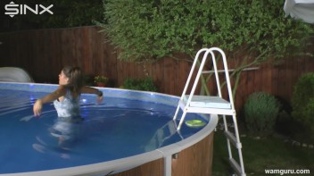 Fully Clothed Aqua Aerobics Induction For Business Babe! Screencap 18 on www.sinx.com