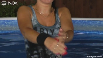 Fully Clothed Aqua Aerobics Induction For Business Babe! Screencap 20 on www.sinx.com