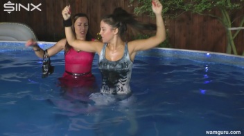 Fully Clothed Aqua Aerobics Induction For Business Babe! Screencap 33 on www.sinx.com