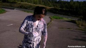 Doused In Dairy On The Side Of The Highway Screencap 28 on www.sinx.com