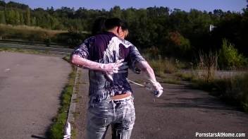 Doused In Dairy On The Side Of The Highway Screencap 35 on www.sinx.com