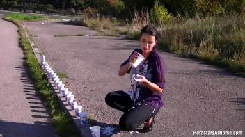 Doused In Dairy On The Side Of The Highway Screencap 5 on www.sinx.com